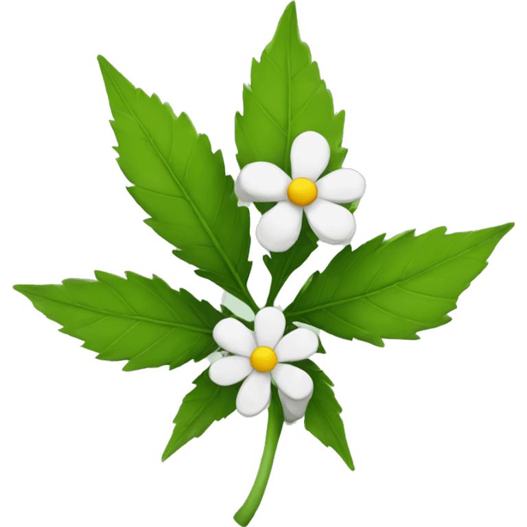 Weed flower emoji