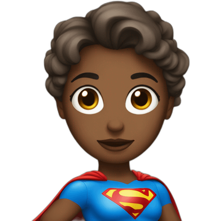 Super man girl  emoji