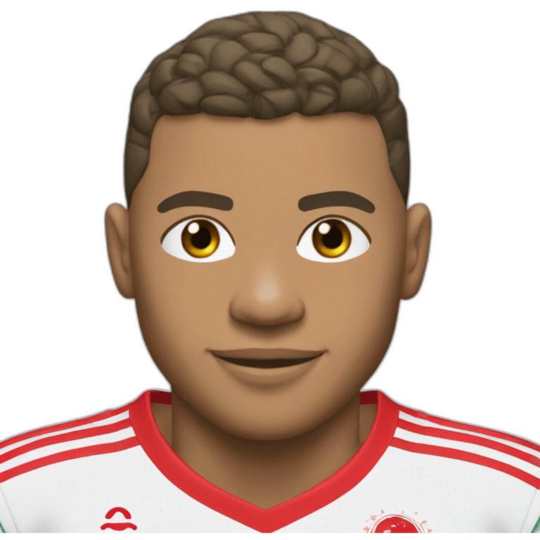 Mbappé avec le maillot du maroc emoji