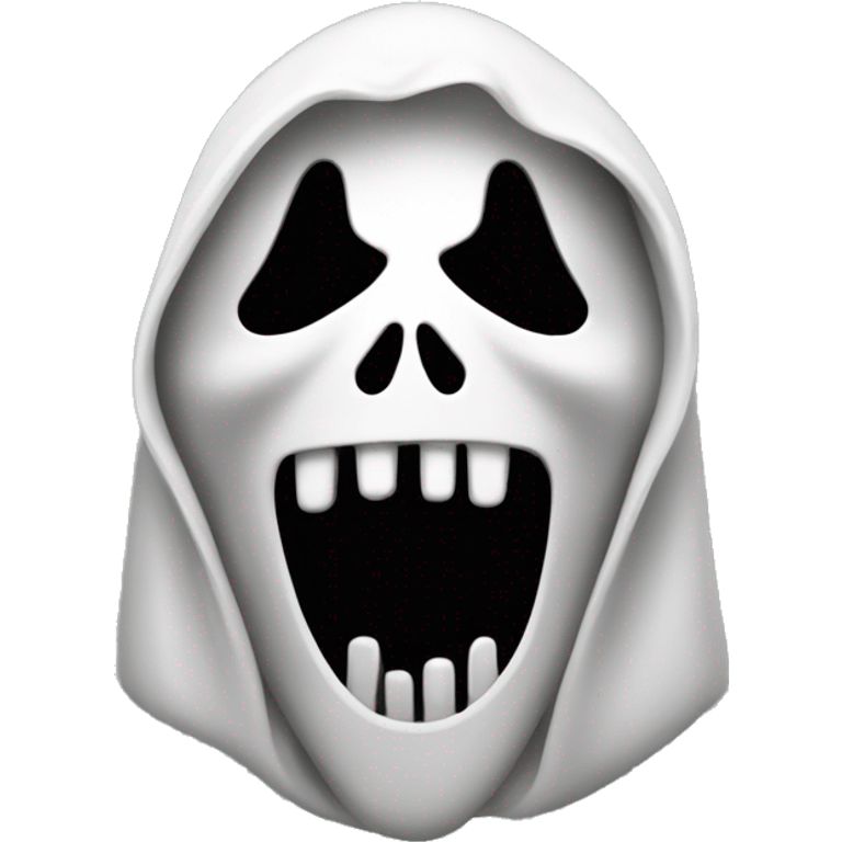 Ghostface scream emoji