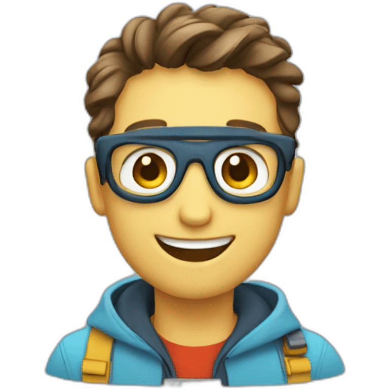 happy coder emoji