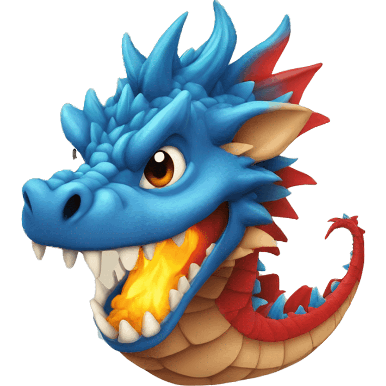 Dragão de fogo emoji