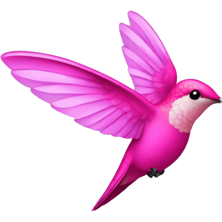 pink hummingbird emoji