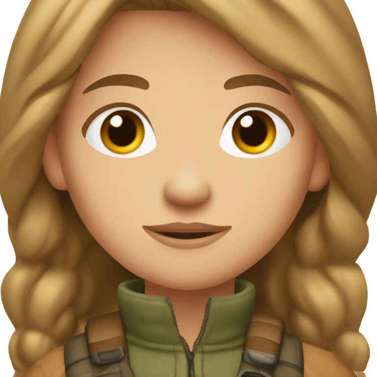 upland hunter girl light brown hair emoji