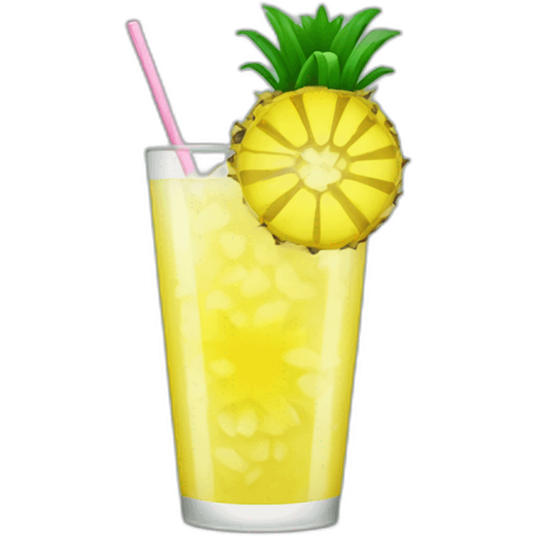 Lemonade with pineapple  emoji