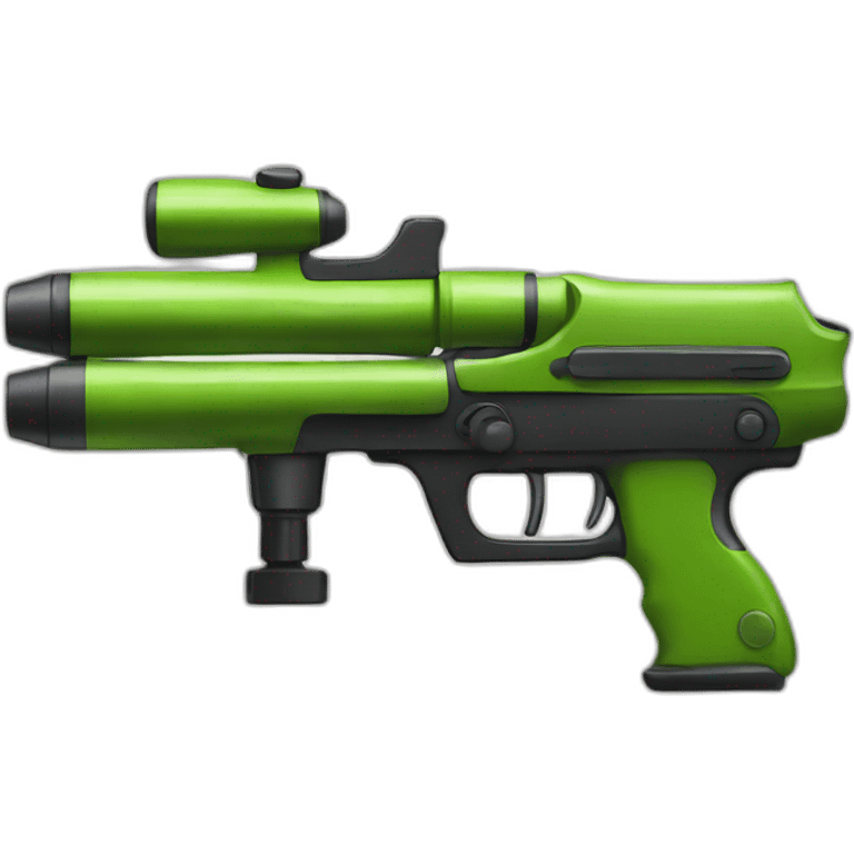 Cartoon paintball gun emoji