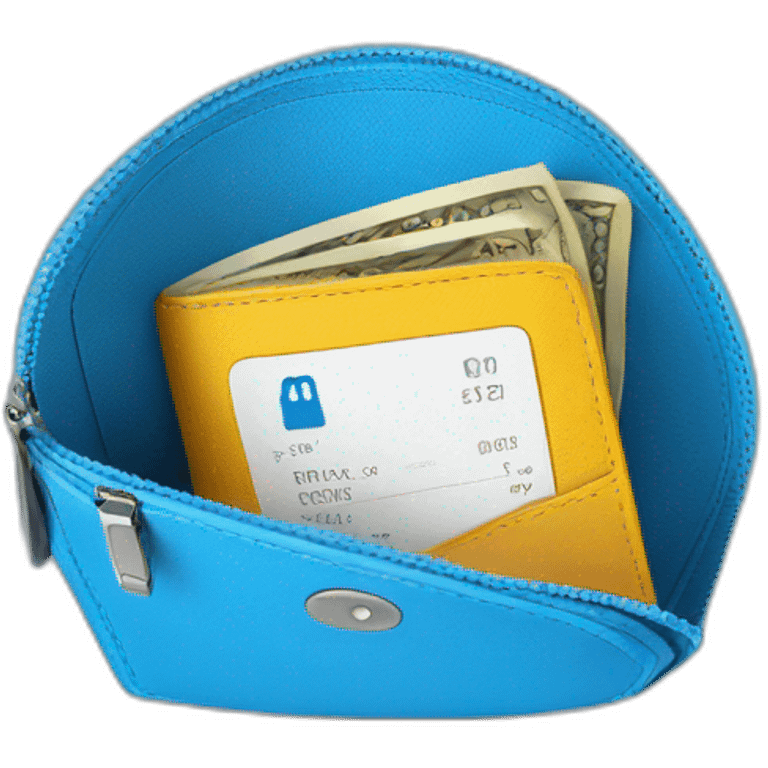 blue-wallet-with-hr-written-on-it emoji