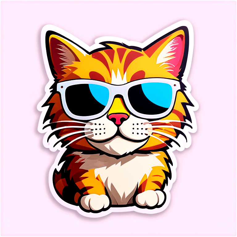 Cat with sunglasses emoji