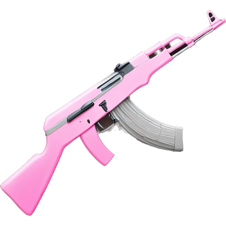 Ak47 with pink bow emoji