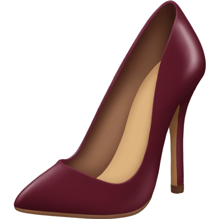 Burgundy high heels ￼ emoji