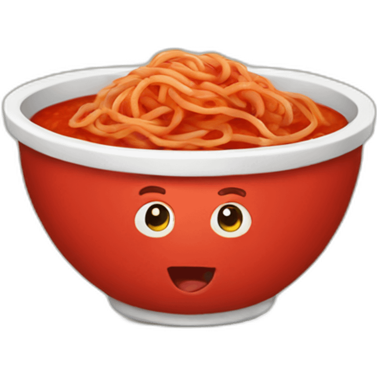 tomato sauce spaghetti bowl emoji