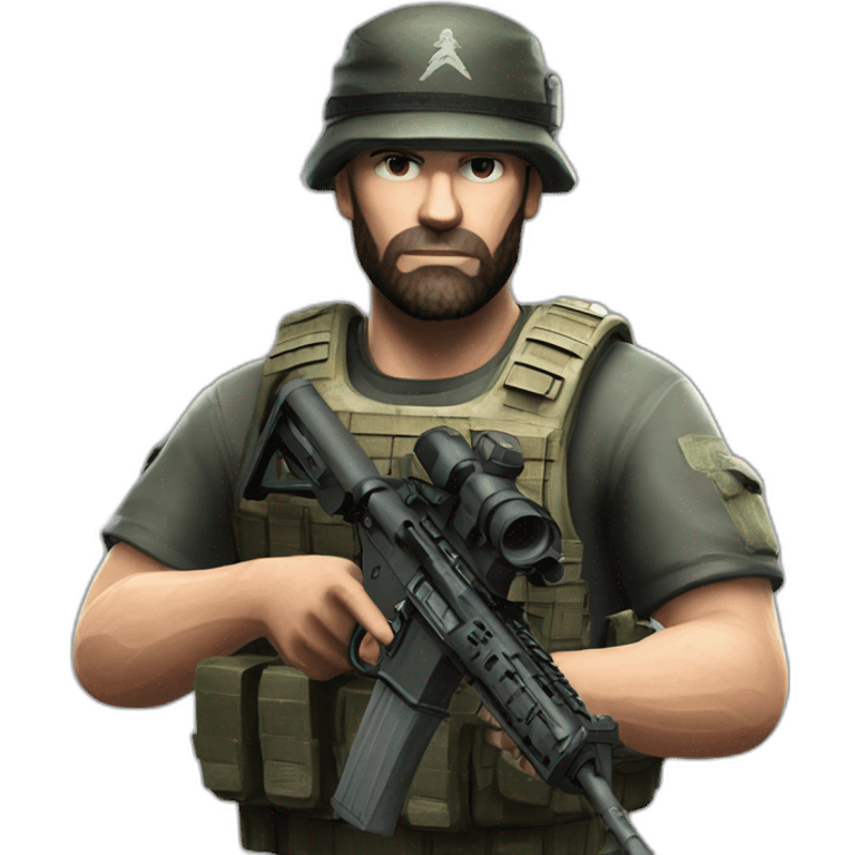 Captain price holding a m4a1 emoji