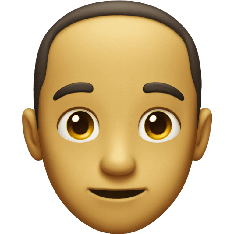 Yellow skin Big forehead emoji emoji