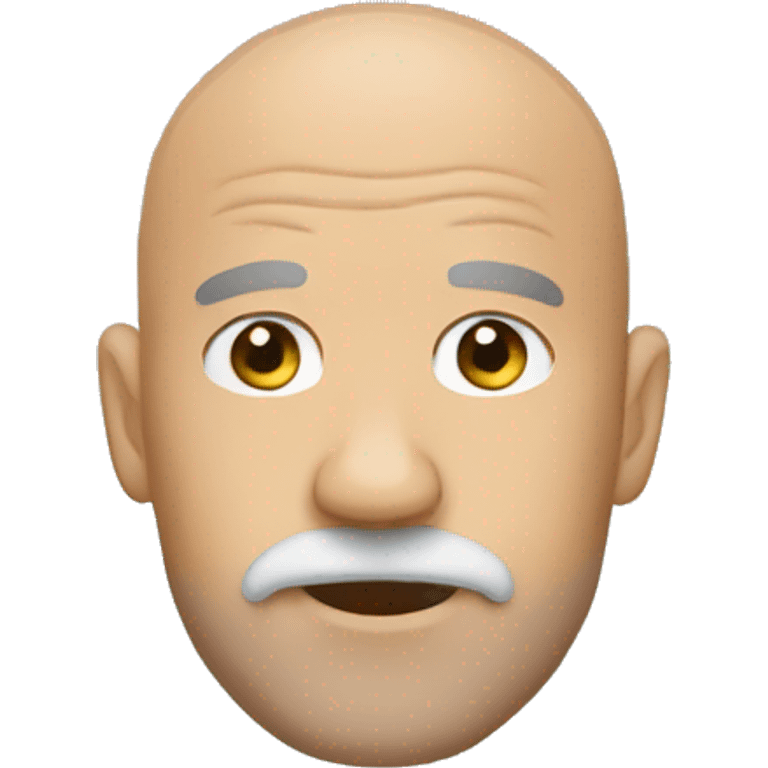 bald man MUTTON CHOPS emoji