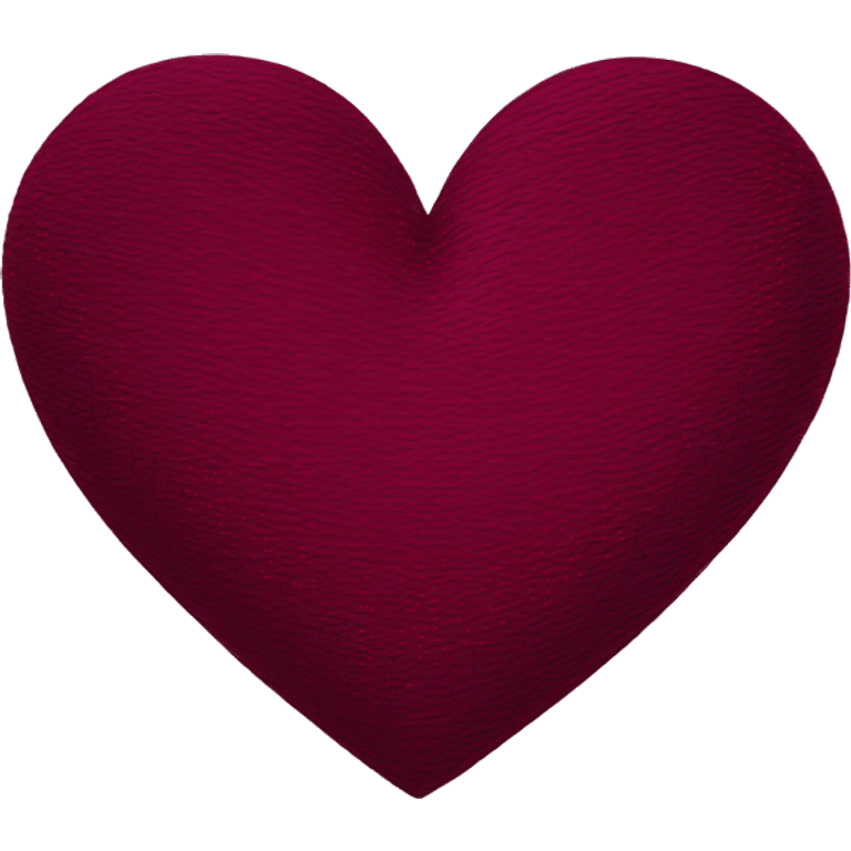 Burgundy heart emoji