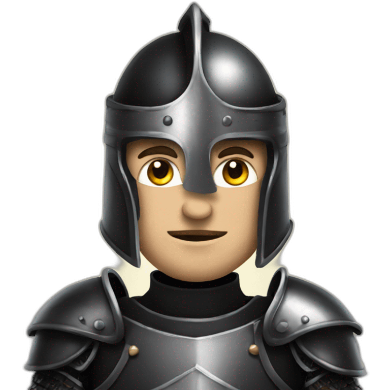 A knight in black armour emoji