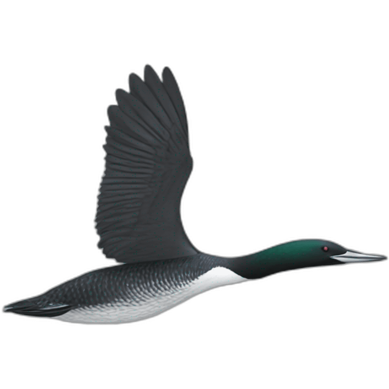 minnesota loon flying emoji