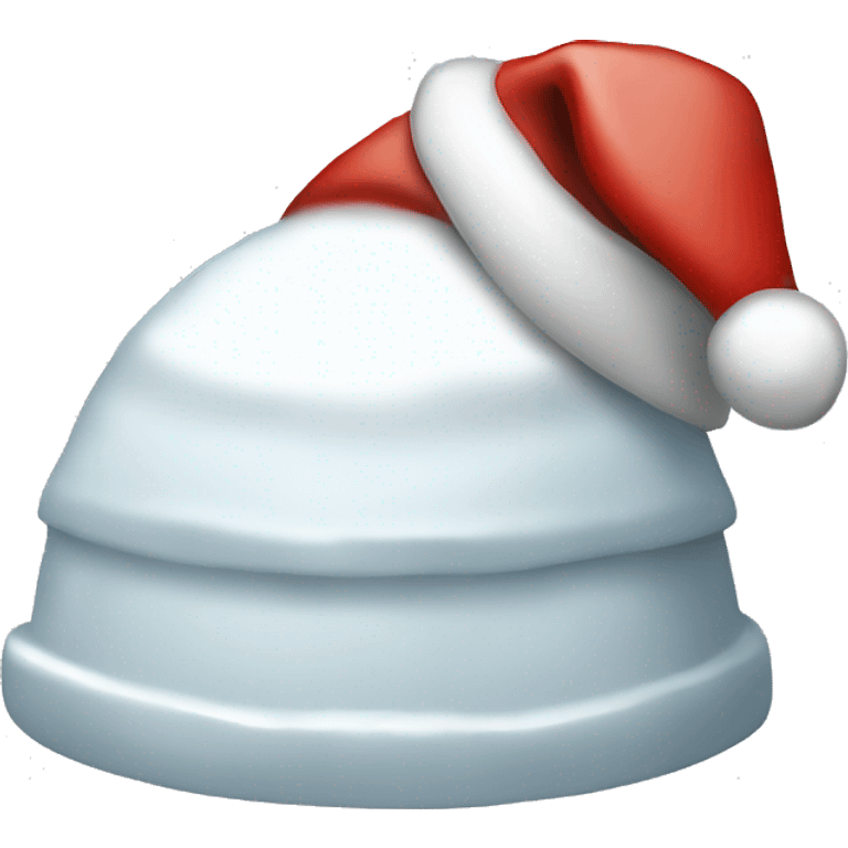 igloo xmas santa hat emoji