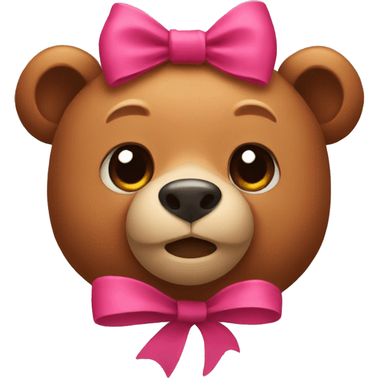 bear with a bow  emoji