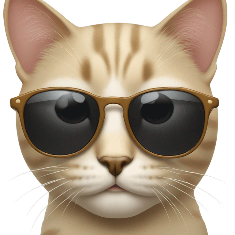 Cat with sunglasses emoji