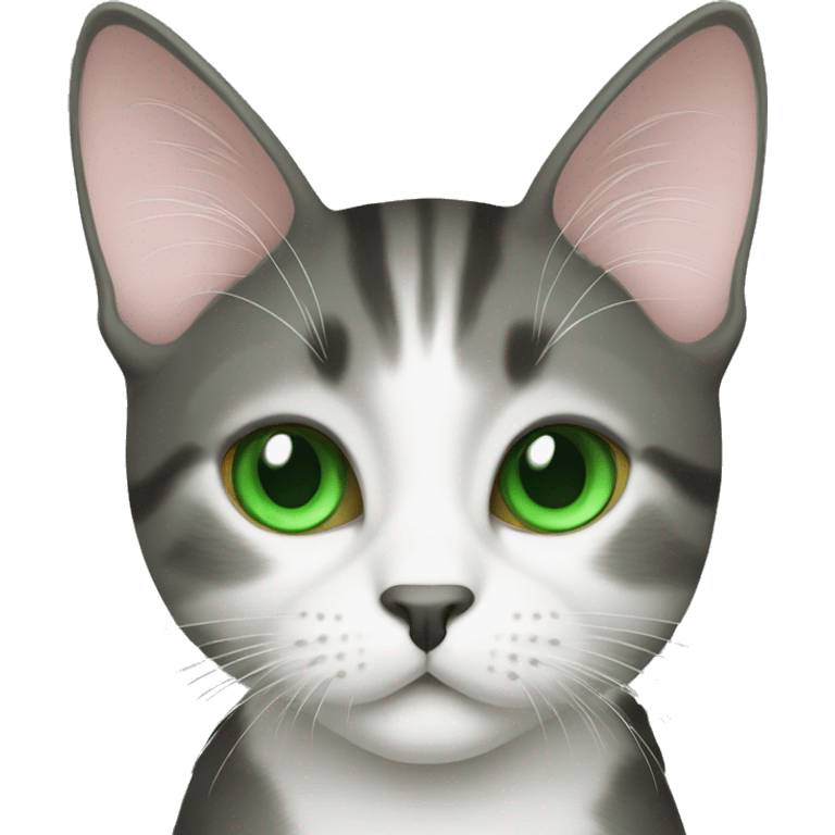 maine coin cat with green eyes  emoji