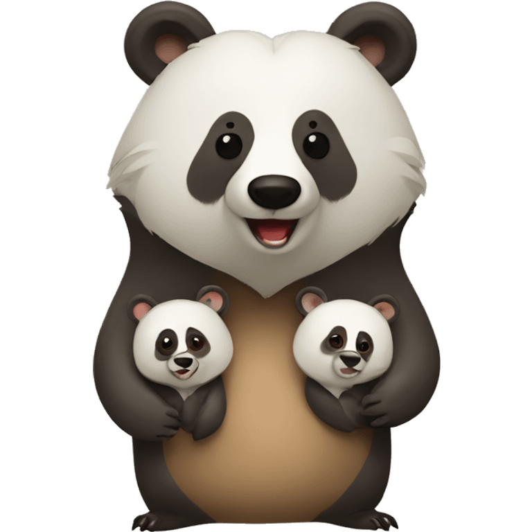 Badger and bear friends  emoji