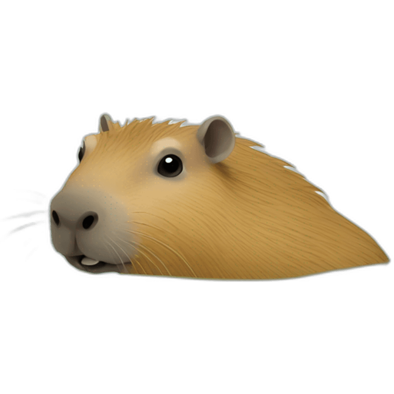 Capybara swim emoji