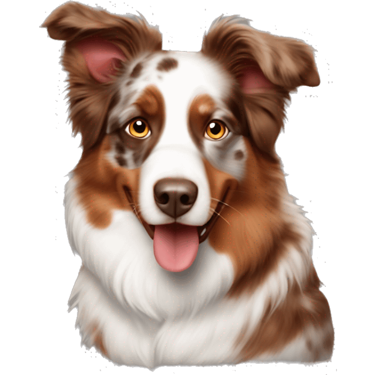 Australian shepherd red Merle  emoji