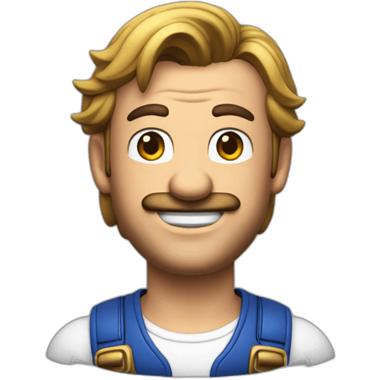 mario dans une bugatti chiron emoji