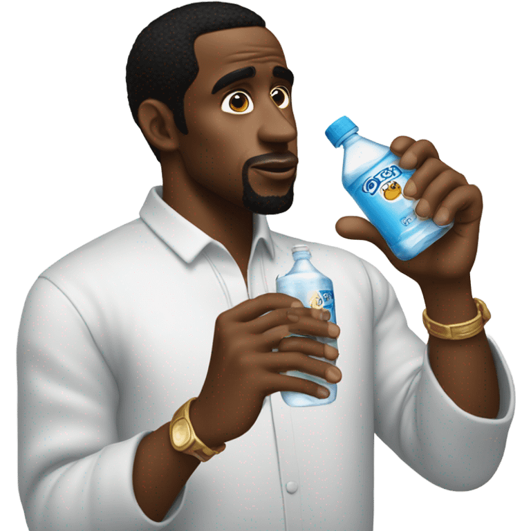 p diddy holding baby oil emoji