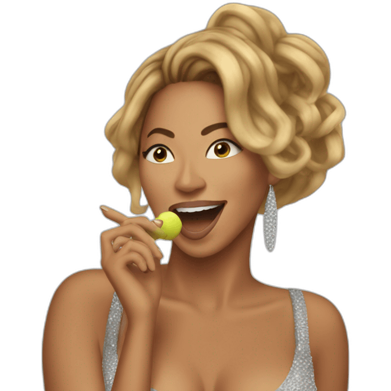 Beyonce singing emoji