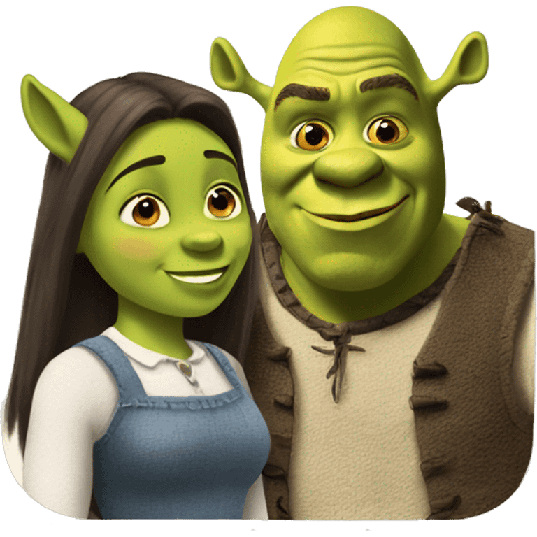 Shrek & donkey  emoji