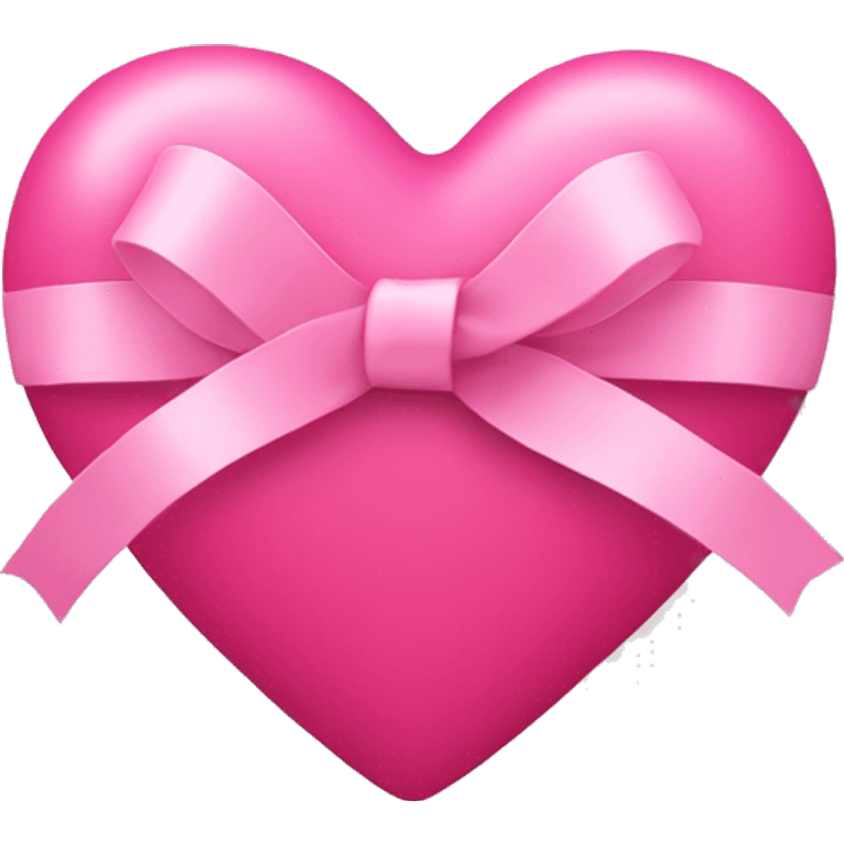 Pink heart with ribbon  emoji