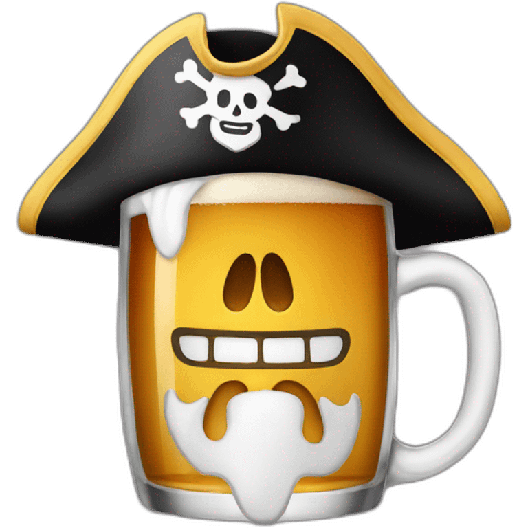 Pirate beer emoji