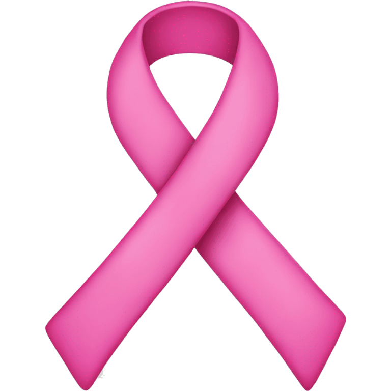 Pink breast cancer ribbon emoji