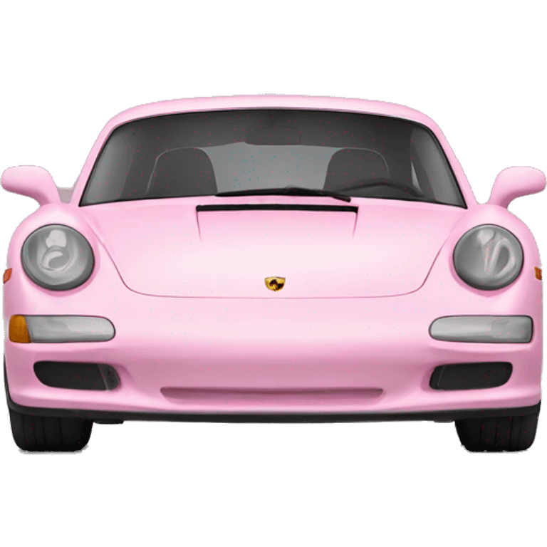 car porsche light pink from the side emoji