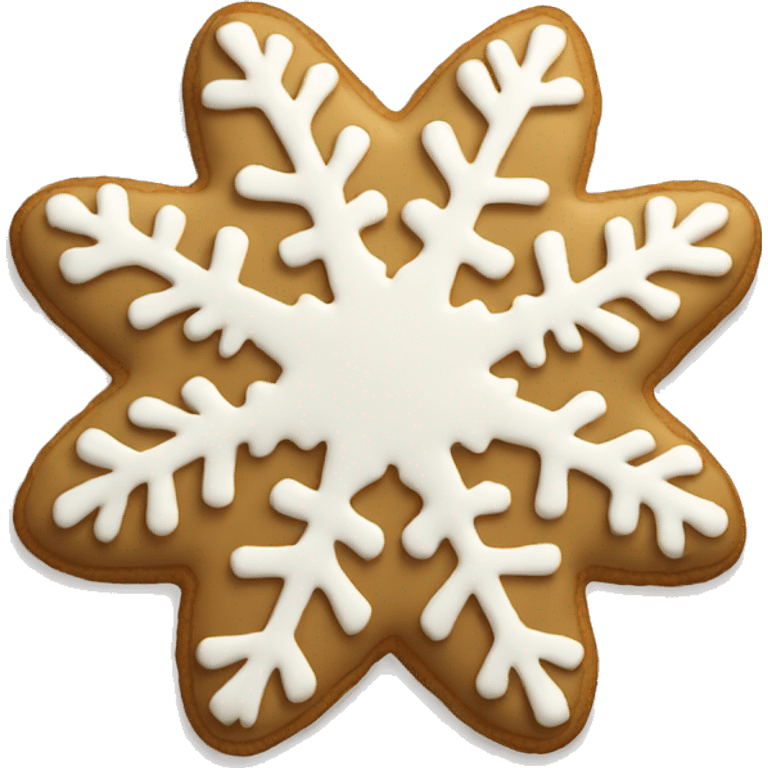 beige snowflake cookie emoji