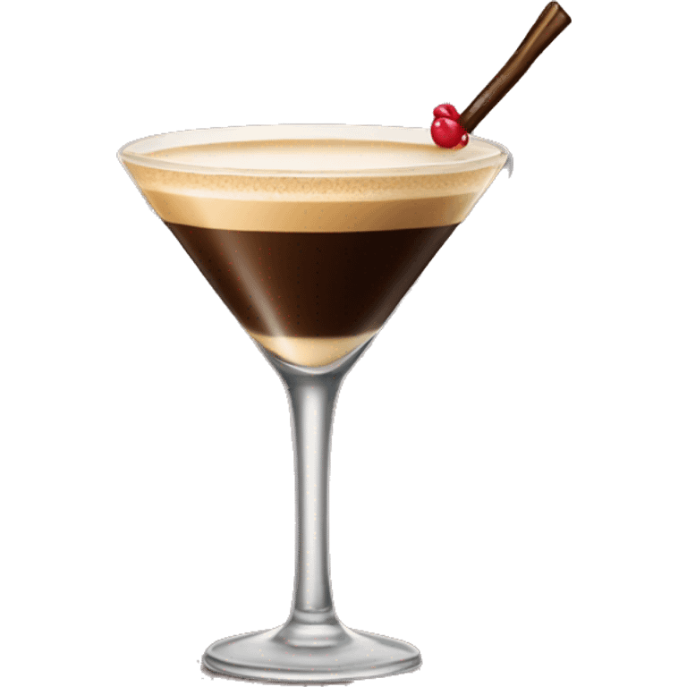 Espresso martini with a bow  emoji