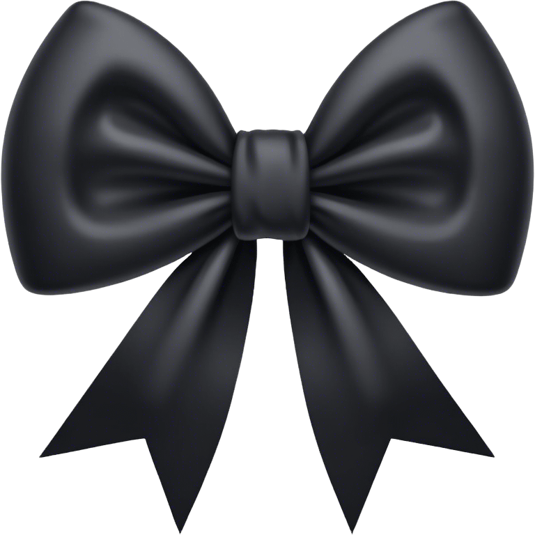 Black bow emoji