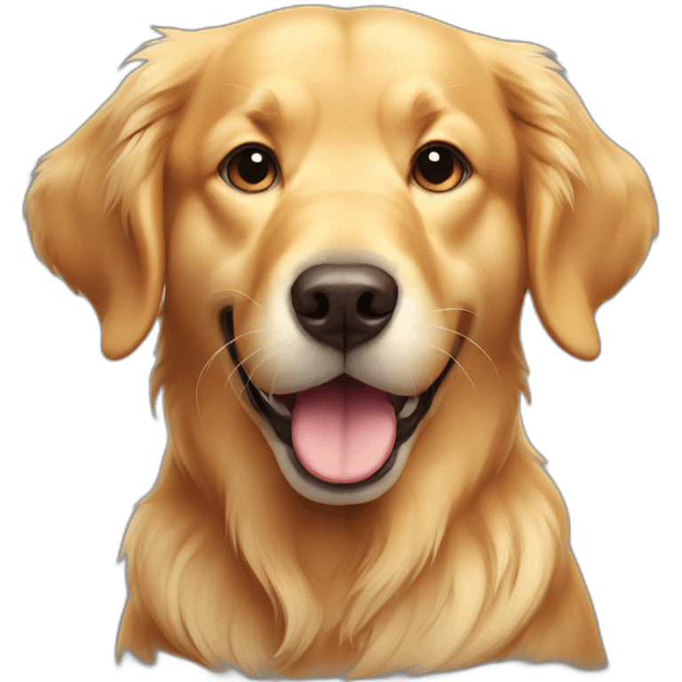 Hungry Golden retriever  emoji