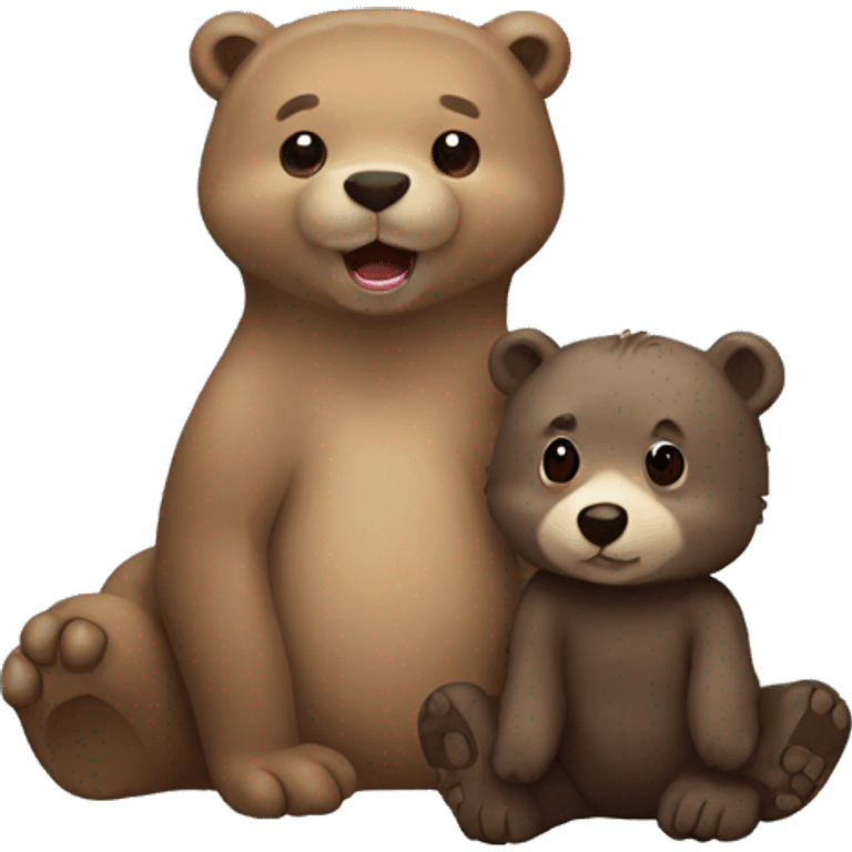 otter and bear mix emoji