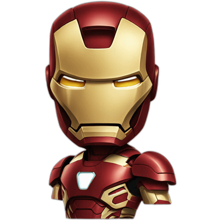 Iron man with anger reaction  emoji