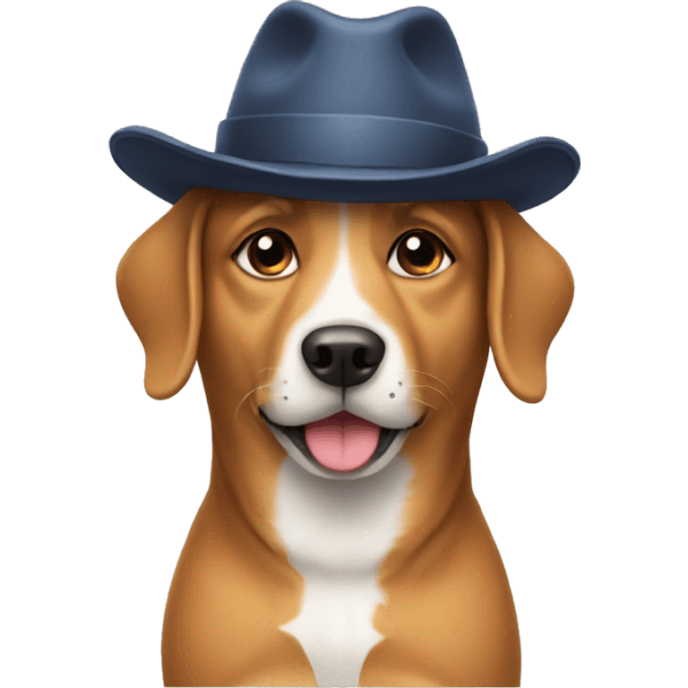 Dog wearing a hat  emoji