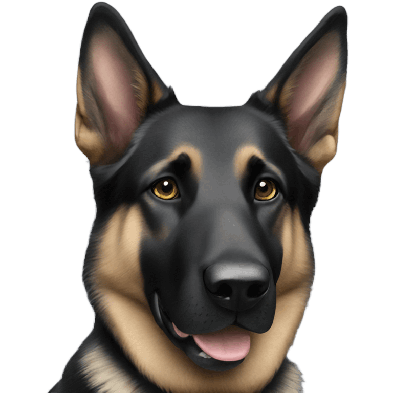 Black German shepherd emoji