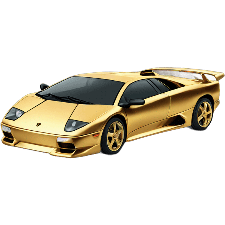 Make a gold Lamborghini Diablo emoji