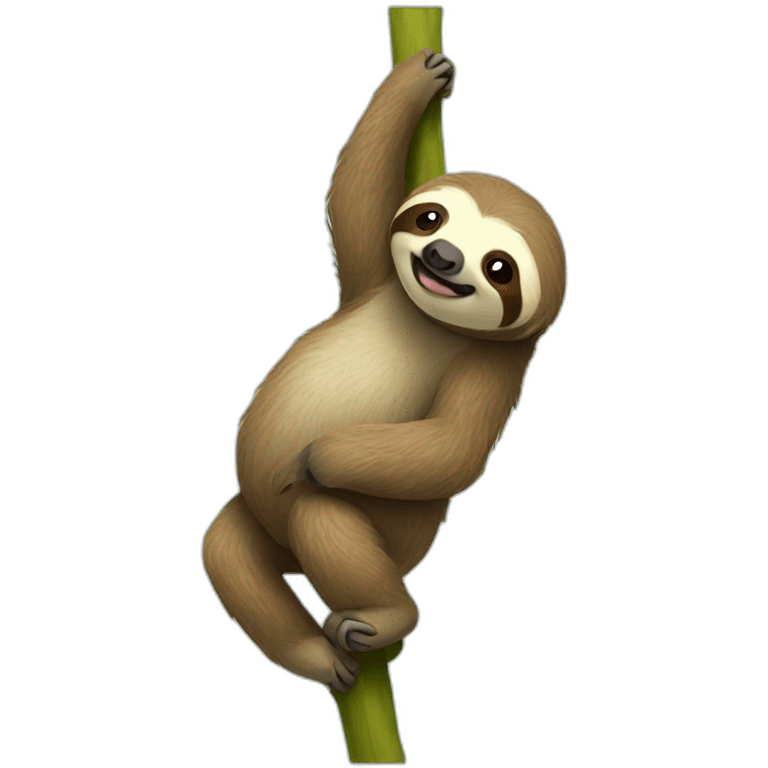 SLOTH CLIMBING emoji