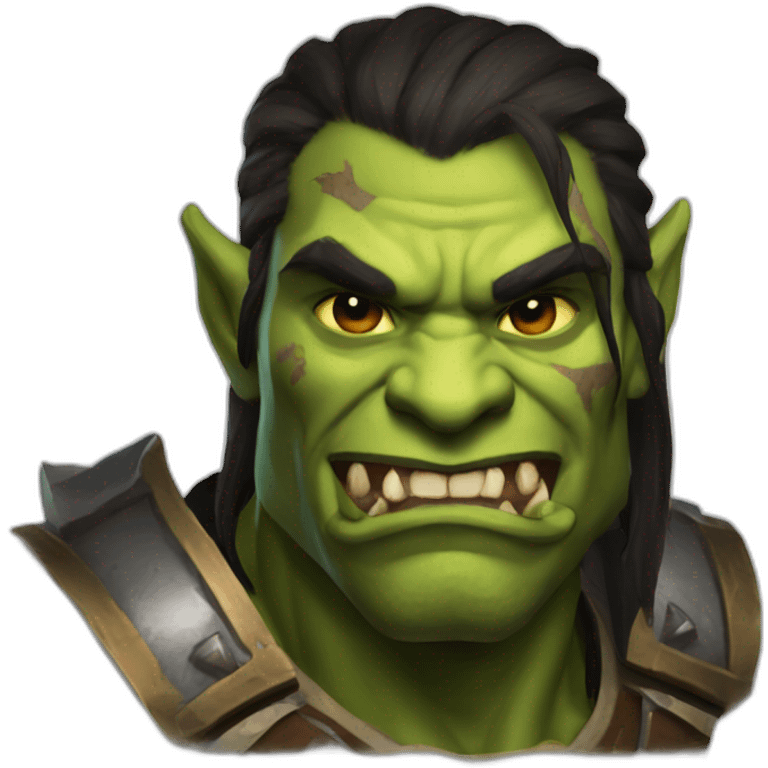 orc male warrior from world of warcraft emoji