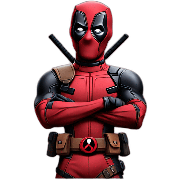 Deadpool blows a kiss emoji