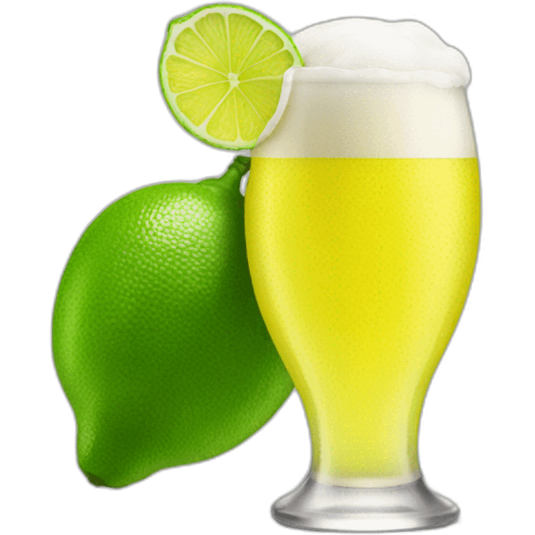 Cerveza de limón del D1 emoji