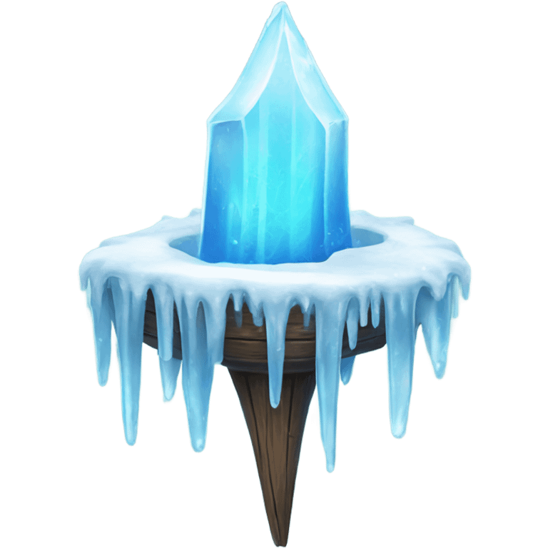 Frozen icicle throne emoji